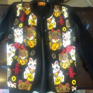 Lucky cat cardigan